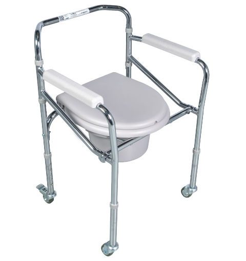 WHEELED FOLDING TOILET