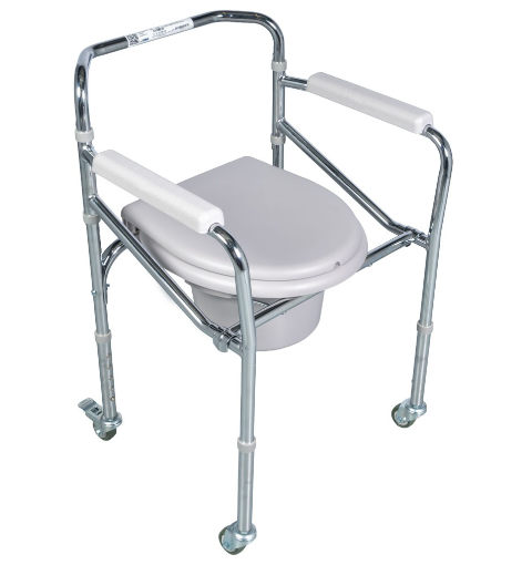 WHEELED FOLDING TOILET